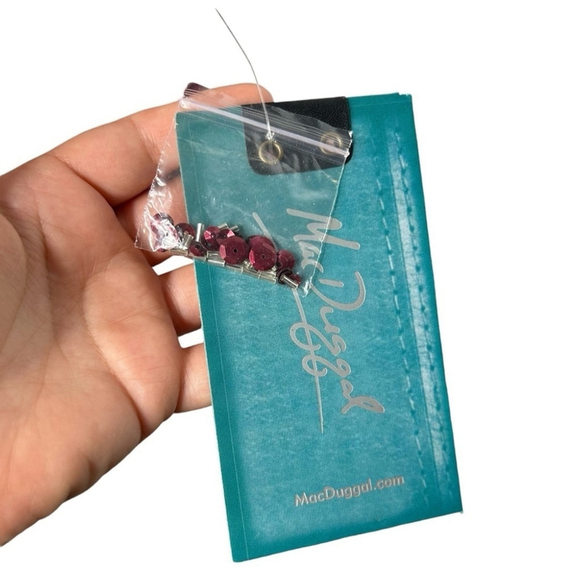 Mac Duggal 10509 Burgundy Sleeveless High Neck Beaded Midi Sheath Dress MOTB 6 - Picture 9 of 13